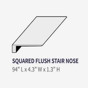 Accessories Squared Flush Stair Nose (Blonde Coffee Acacia)